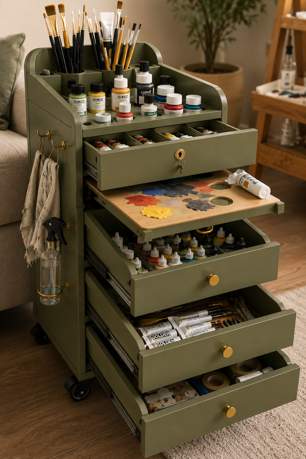 BruinHout Canvas Cart