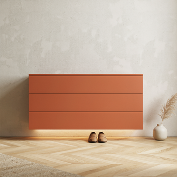 BruinHout ClayCanvas™ – Minimalist Wall-Mounted Shoe Cabinet