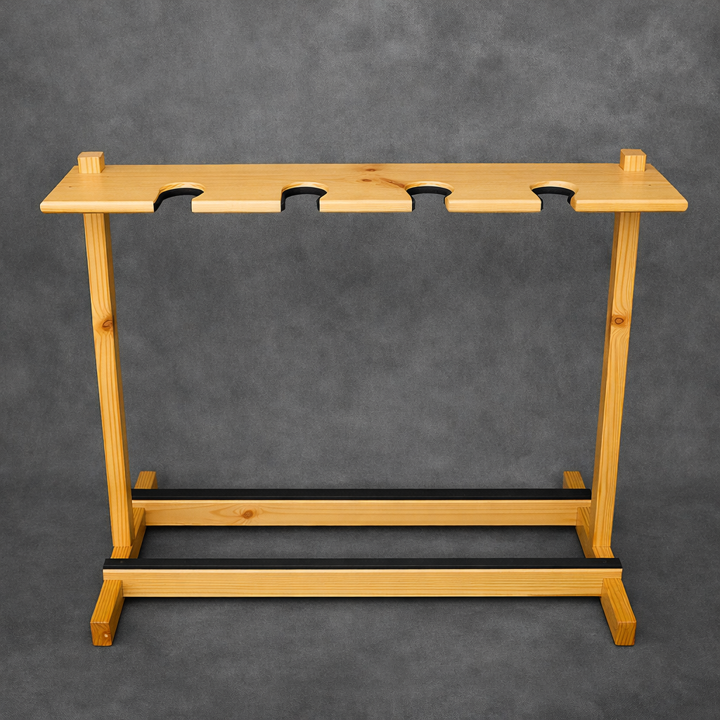 Pine Wood Multi Guitar Stand | Multi Instrument Storage & Display Rack