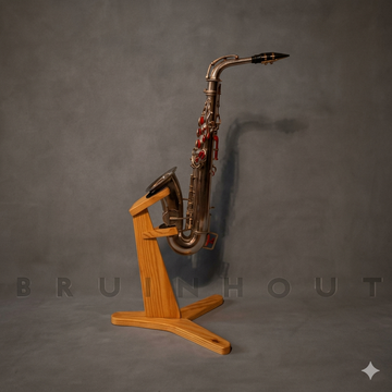 SaxoCradle Wooden Saxophone Stand | Instrument Display & Storage