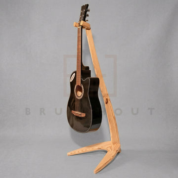 Artisan Wooden Guitar Stand | Handmade Guitar Display Furniture