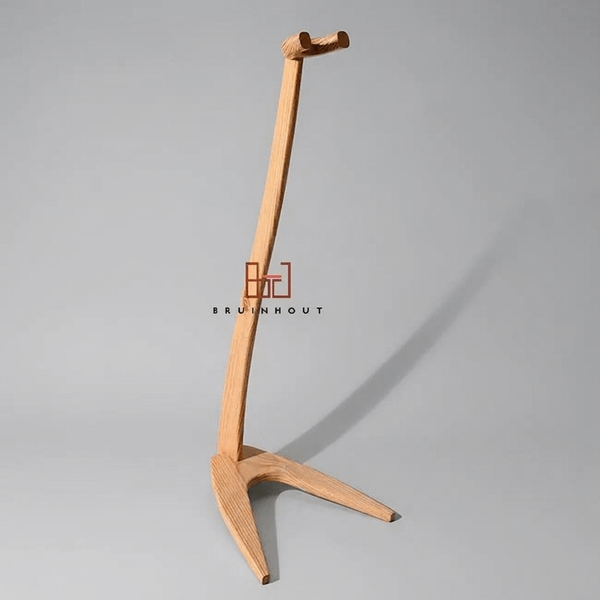 Artisan Wooden Guitar Stand | Handmade Guitar Display Furniture