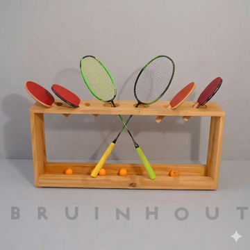 Pine Wood Sports Gear Holder