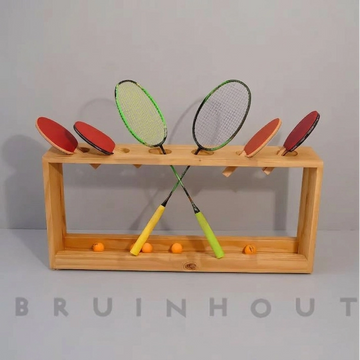 Pine Wood Sports Gear Holder