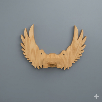 Wingspan Harmony Wall Mounted Guitar Stand | Artistic Wooden Holder