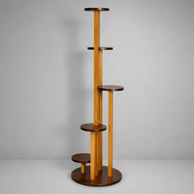 Wooden Vertical Plant Stand | Multi Tier Indoor Plant Stand for Living Room & Balcony