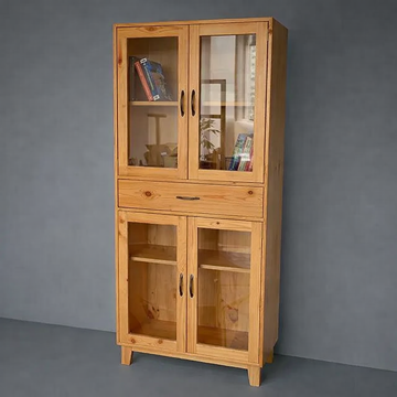 Timeless Elegance Storage Cabinet | Premium Wooden Furniture for Reading Room