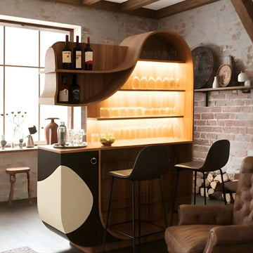 Piano-Shaped Liquor Cabinet!