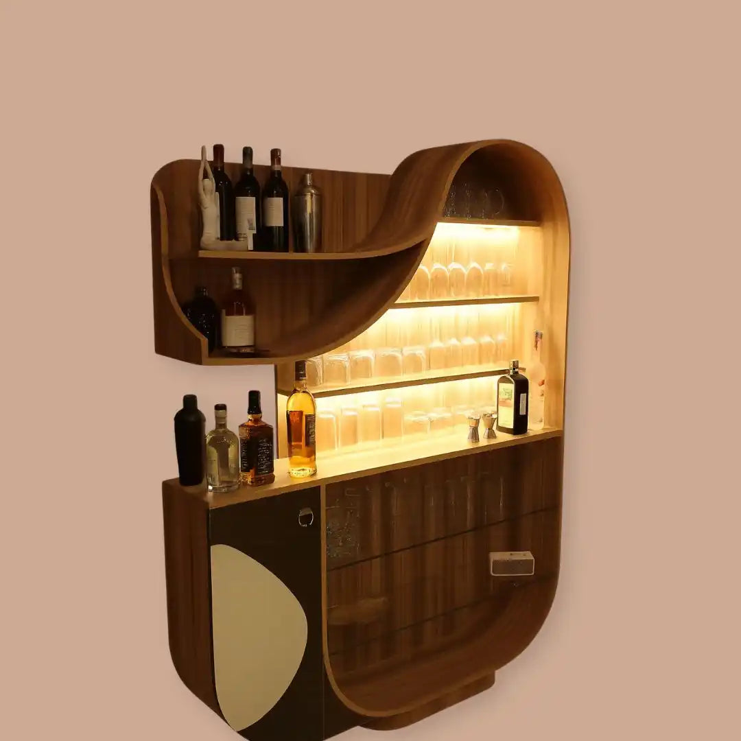 Piano-Shaped Liquor Cabinet!