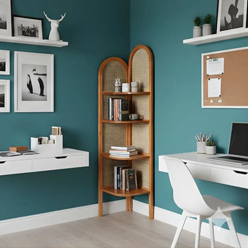 Corner Shelf with Arched Design