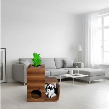 Modern Pet Nook Table – Dual Use Dog House & Home Decor