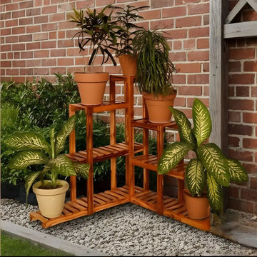 Corner Cascade Plant Stand