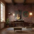 TrebleHook Pine Wood Guitar Bracket | Space Saving Wall Mount Guitar Holder | Bruinhout India