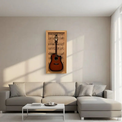Wall Mounted Guitar Display | Wooden Guitar Frame Wall Mount