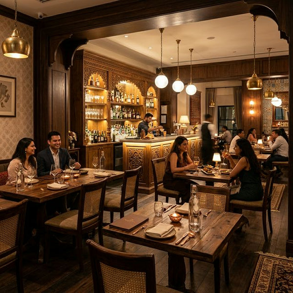 Bespoke Wooden Restaurant Dining Setup