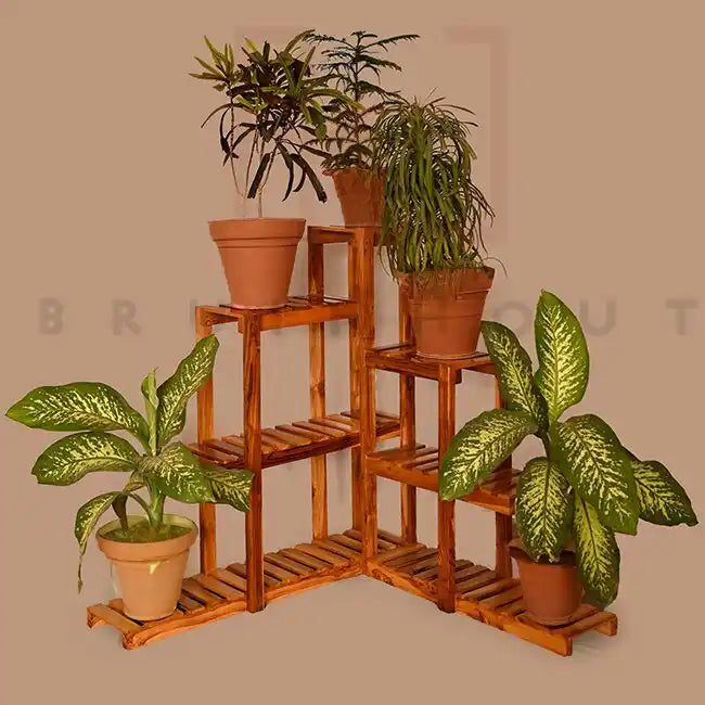 Corner Cascade Plant Stand