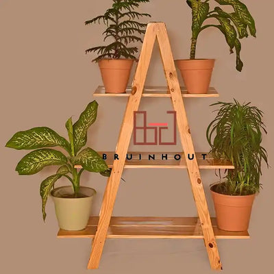 A Frame Ladder Plant Stand | Wooden Indoor & Outdoor Plant Stand