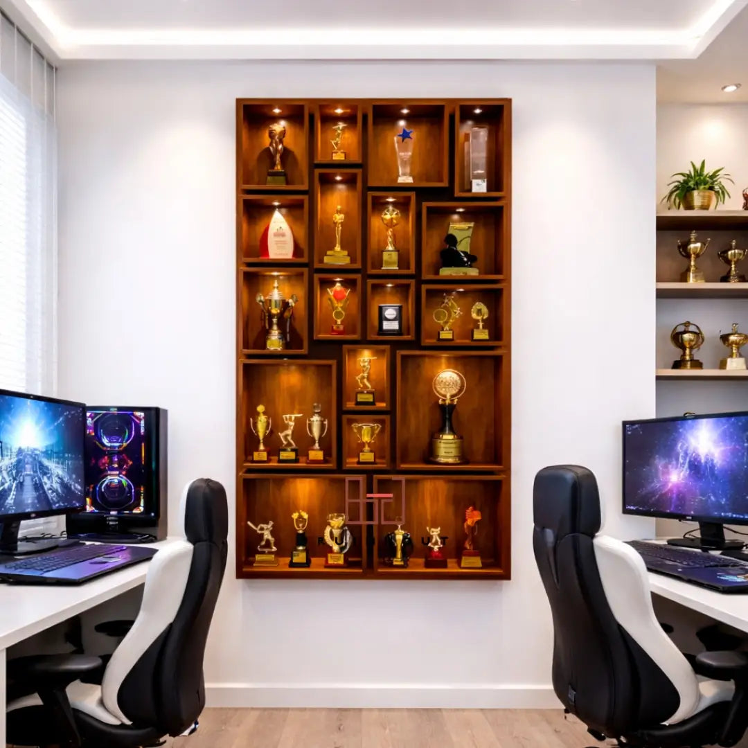 Wall of Fame Trophy Display Unit