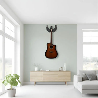 Wingspan Harmony Wall Mounted Guitar Stand | Artistic Wooden Holder