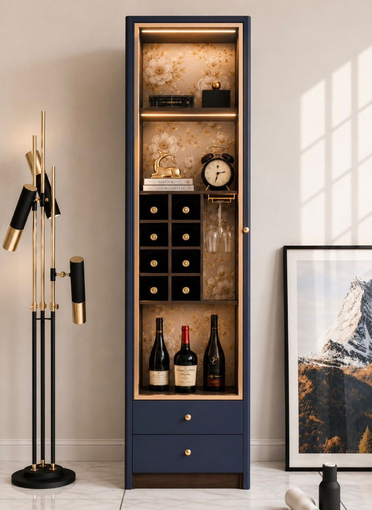Navy & Gold Bar Tower