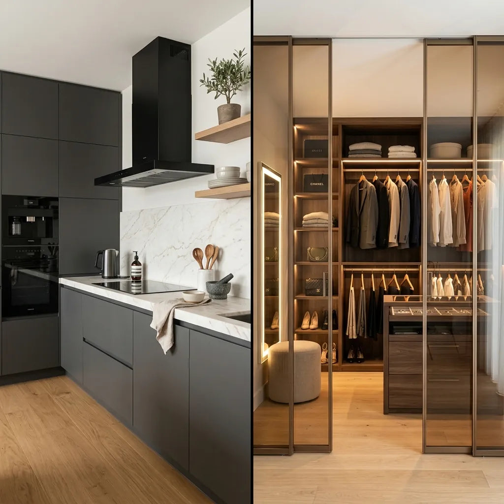 Premium Kitchen and Wardrobe Custom Modular Factory Sourcing