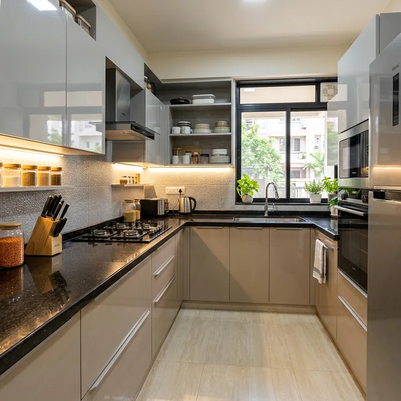 Modern Granite & Laminate Kitchen
