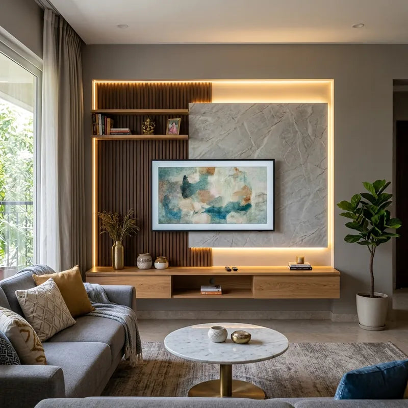 Contemporary Floating TV Unit