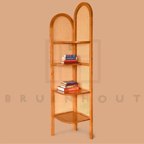 Corner Shelf with Arched Design