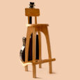 Modern Wooden Guitar Stool