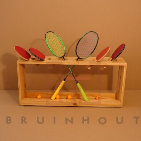 Pine Wood Sports Gear Holder