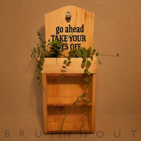 Welcome Planter Shelf with Book Nook